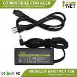 Alimentatore New Net per Acer Aspire / Extensa / Travelmate 65W – 19 V / 3.42 A – 5.5 x 1.7 mm