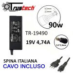 Alimentatore Trustech per Acer Asus 90W 19V 4,74A 5.5 x 2.5mm TR-19490 Alimentatore Trustech per Acer Asus 90W 19V 4,74A 5.5 x 2.5mm TR-19490