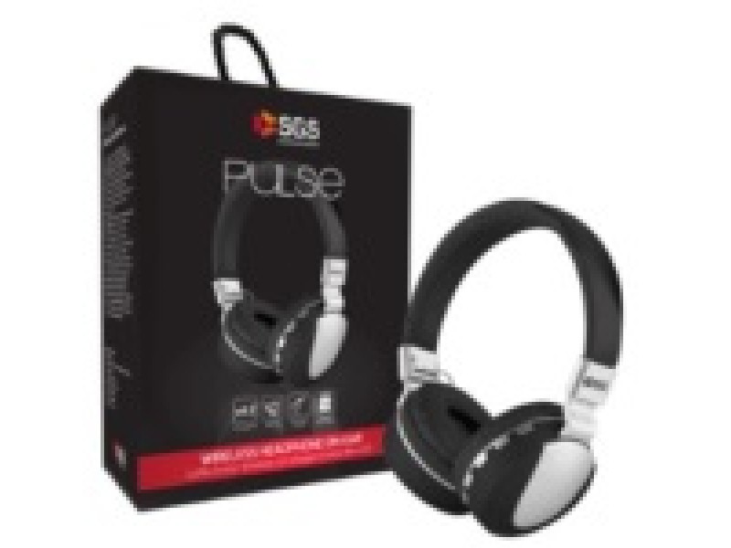 Cuffie Wireless SGS Pulse con alloggio Micro SD Nero