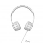 Cuffie On-Ear con Microfono HOCO W21 Gracefull Grey