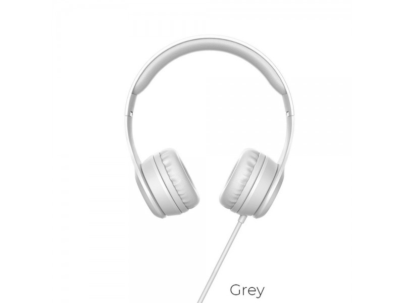 Cuffie On-Ear con Microfono HOCO W21 Gracefull Grey