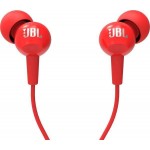 Auricolari con Microfono JBL C100SI Red Auricolari con Microfono JBL C100SI Red