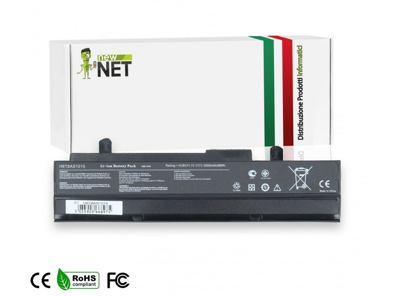 Batteria New Net per ASUS Eee PC 58Wh – 10.8-11.1 V / 5200mAh