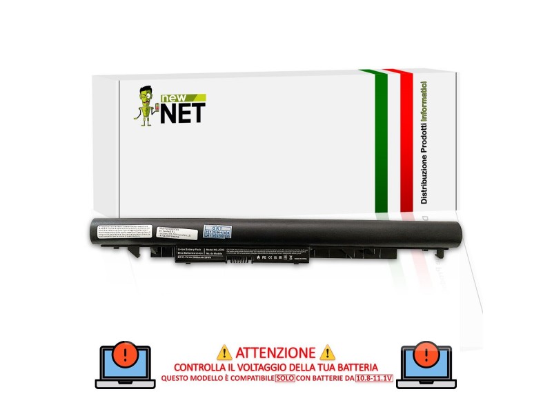 Batteria New Net per HP Pavilion 240 G6, 245 G6, 246 G6, 250 G6, 255 G6 JC03 – 10.8-11.1 V / 2600 mAh