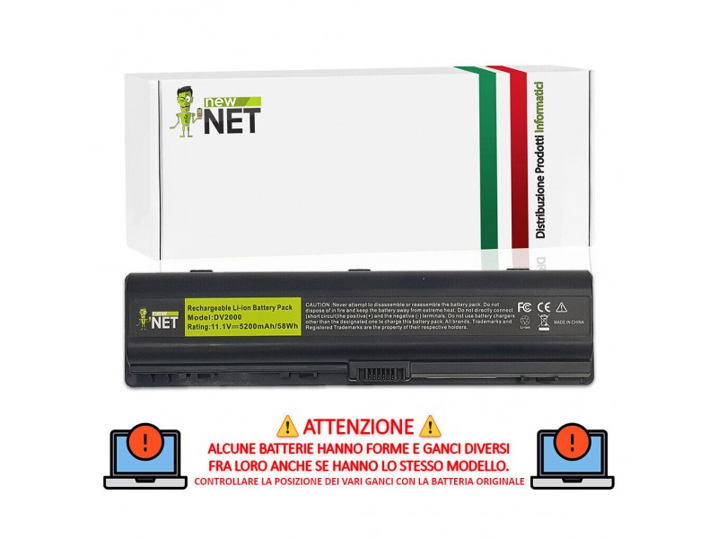 Batteria New Net per HP Pavilion 58Wh – 10.8-11.1 V / 5200mAh