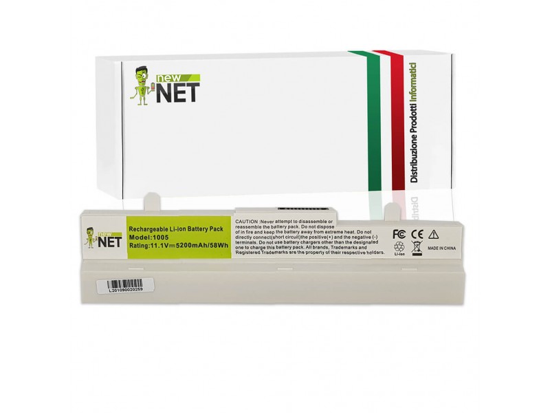 Batteria New Net per Asus Eee PC Serie 58Wh – 10.8-11.1 V / 5200mAh