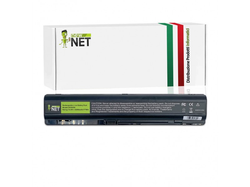 Batteria New Net per Hp Pavilion Dv9000 Serie 77Wh – 14.4-14.8 V / 5200mAh