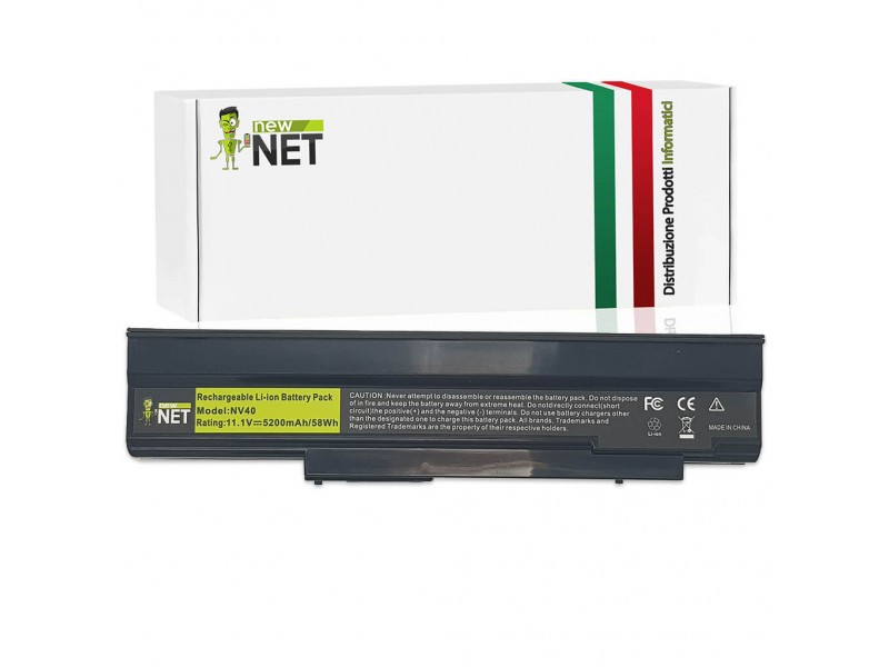 Batteria New Net per Acer Extensa 5635 Serie 58Wh – 10.8-11.1 V / 5200mAh