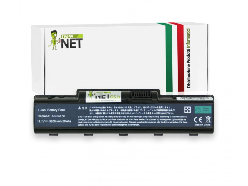 Batteria New Net per Acer Aspire / Packard Bell EasyNote 56Wh – 10.8-11.1 V / 5200mAh
