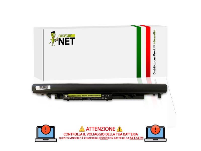 Batteria New Net per HP Pavilion 240 G6, 245 G6, 246 G6, 250 G6, 255 G6, 14-BS, 15-BS, 15-BW,  JC04 [14,4-14.8V / 2600mAh]