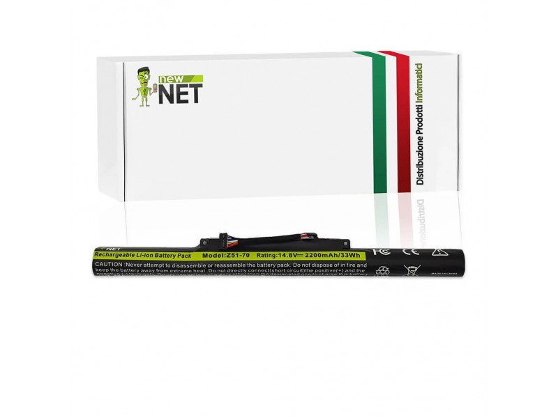 Batteria New Net per Lenovo Z51-70 L14L4A01  – 14.4-14.8 V / 2200 mAh