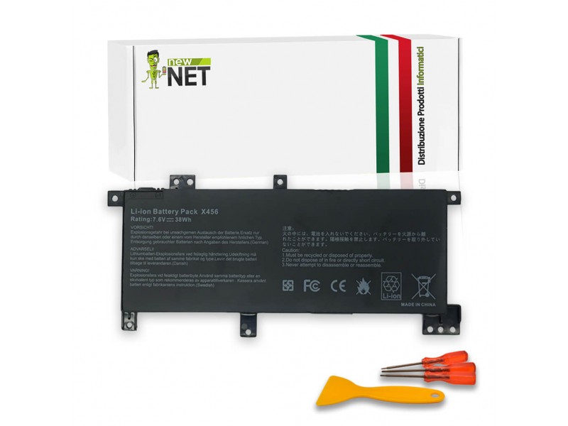 Batteria New Net per Asus X456 Serie – 38Wh 7.6 V / 5000mAh