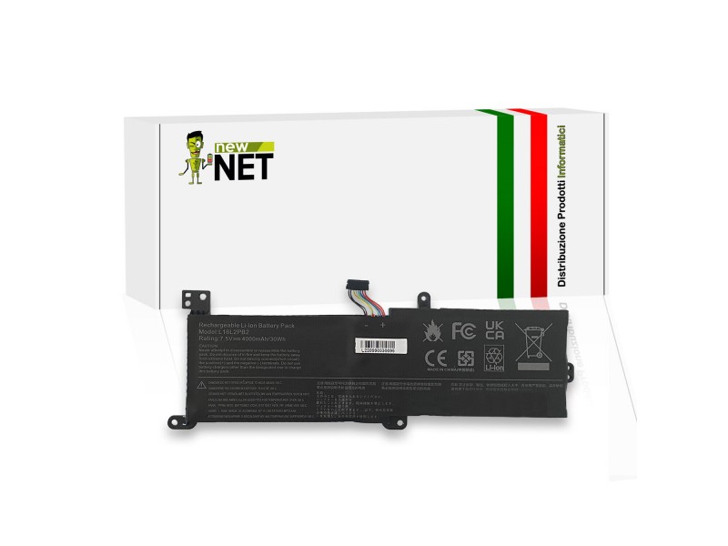 Batteria New Net per Lenovo Ideapad 320 - 14ISK L16L2PB2 30Wh – 7.5V / 4000mAh