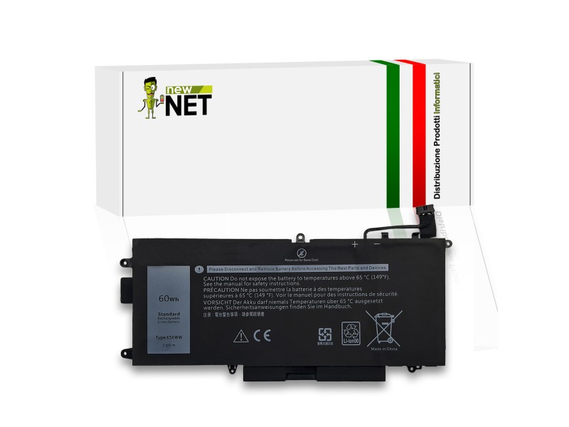 Batteria New Net per Dell Latitude K5XWW 60Wh – 7.6V / 7890mAh