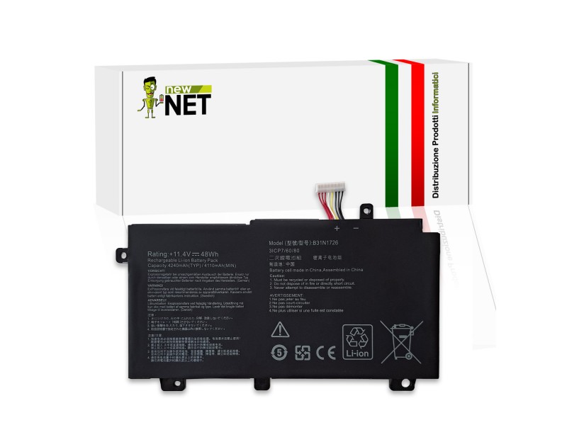Batteria New Net per ASUS ROG Strix G B31N1726 48Wh – 11.4V / 4240mAh