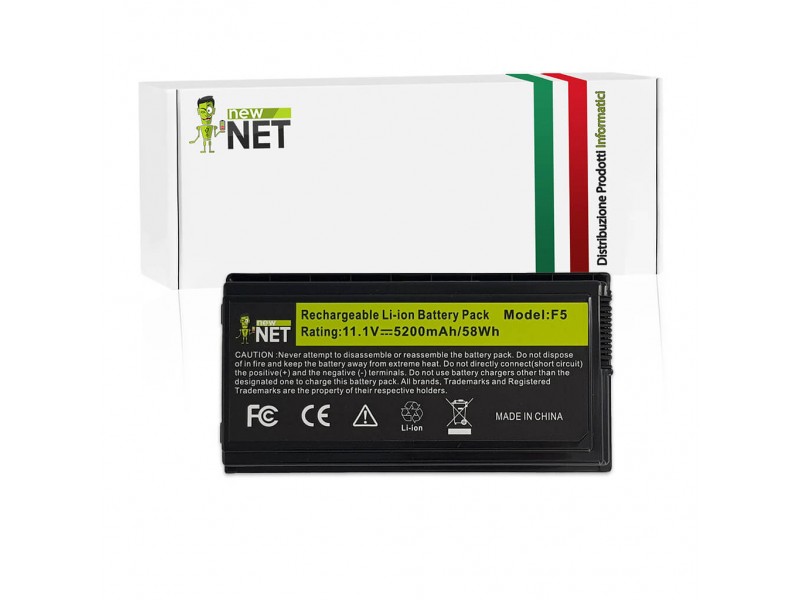 Batteria New Net per Asus F5 Serie 58Wh – 10.8-11.1 V / 5200mAh