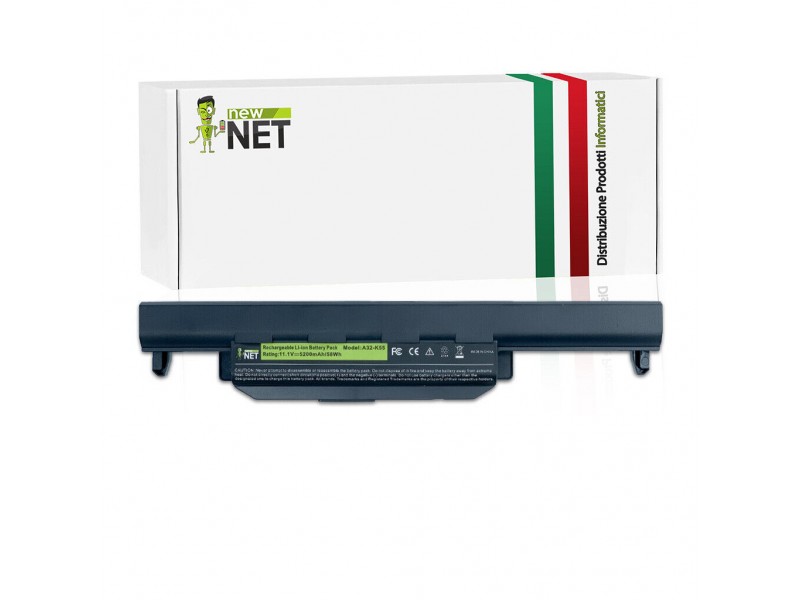 Batteria New Net per Asus K55 Serie 58Wh – 10.8-11.1 V / 5200mAh