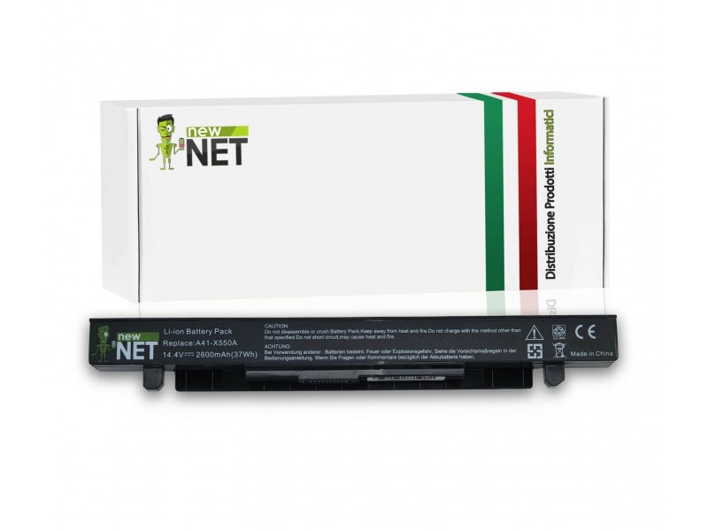 Batteria New Net per Asus X550 Serie A41-X550A – 14.4-14.8 V / 2600mAh
