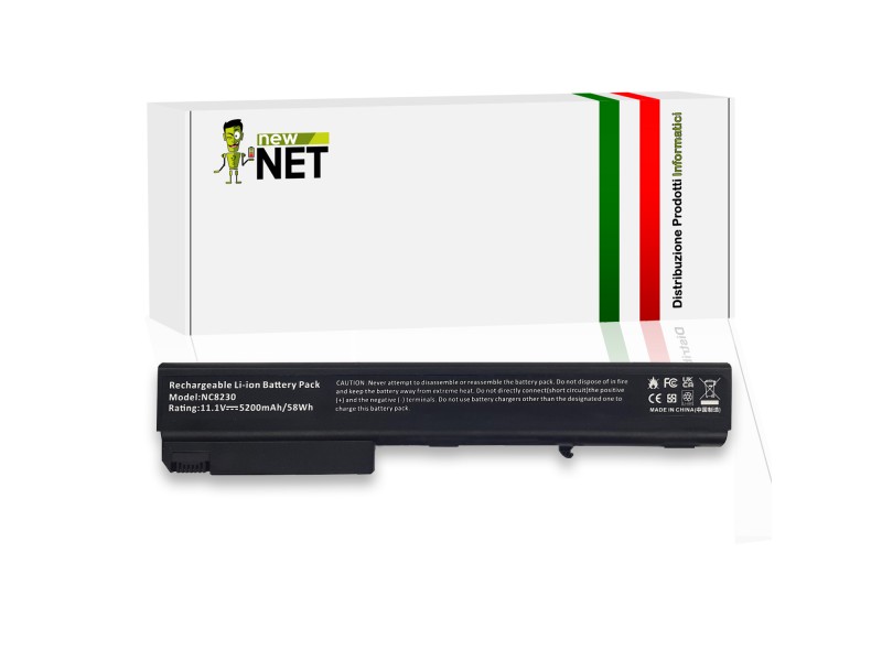 Batteria New Net per Hp Compaq NX8200 Serie 58Wh – 10.8-11.1 V / 5200mAh