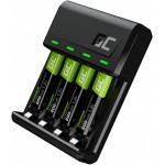 Caricabatterie Green Cell GRSETGC02 con 4 x AAA HR03 800 mAh incluse Nero