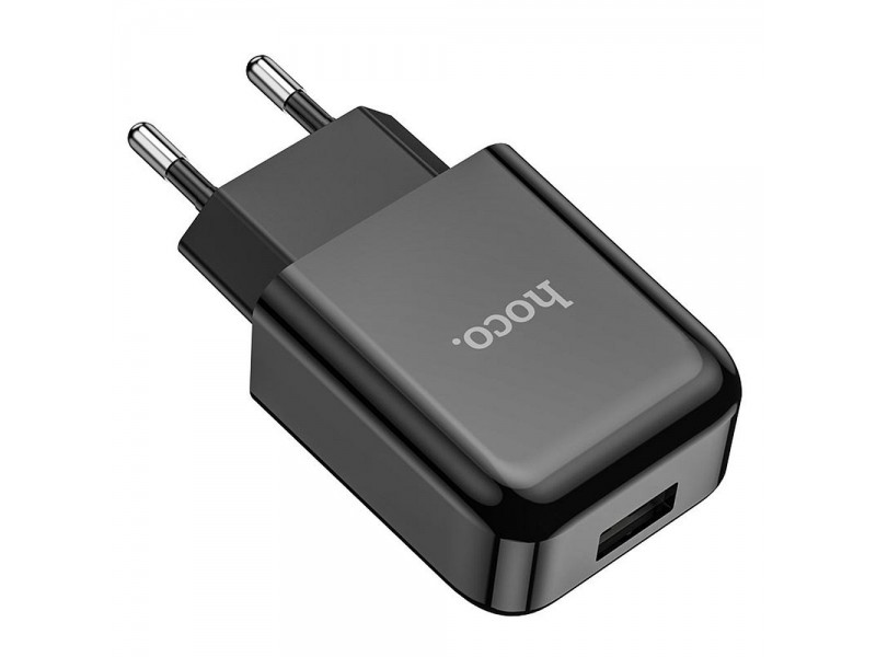 Caricabatterie HOCO N2 USB 2.1A Nero