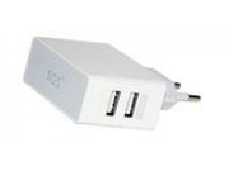 Caricabatterie SGS Dual USB 2xUSB Bianco