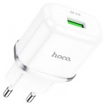 Caricabatterie USB HOCO 3A QC3.0 Fast Charge Special Single Port N3 Bianco
