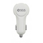 Caricabatterie per Auto SGS 2XUSB 2.4A Smart Car Finder Bianco