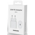 Caricabatterie Samsung EP-TA800 FastCharge USB-C 25W 3A QC Bianco