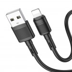 Cavo USB-A Lightning HOCO Victory X83 2.4A 1m Nero