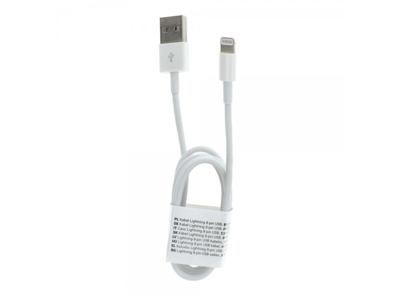 Cavo USB-A Lightning HD5 1MT Bulk Bianco