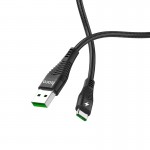 Cavo USB-A Type-C HOCO U53 Nylon High Fast Charge 5A 120Cm Nero