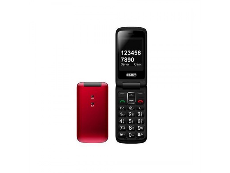 Saiet Compact Dual Band Tasti e Numeri Grandi Red