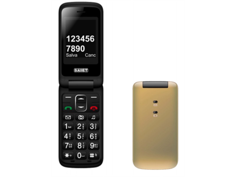 Saiet Compact Dual Band Tasti e Numeri Grandi Gold