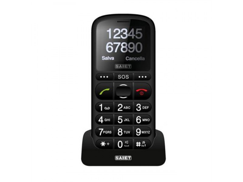 Saiet Pronto Max Dual Band Tasti e Numeri Grandi Nero