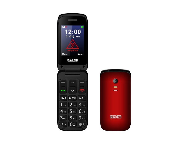 Saiet SCUDOtre Dual Band Tasti e Numeri Grandi Red