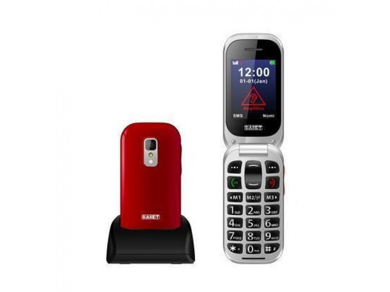 Saiet UnicoPlus Dual Band Tasti e Numeri Grandi Glossy Red