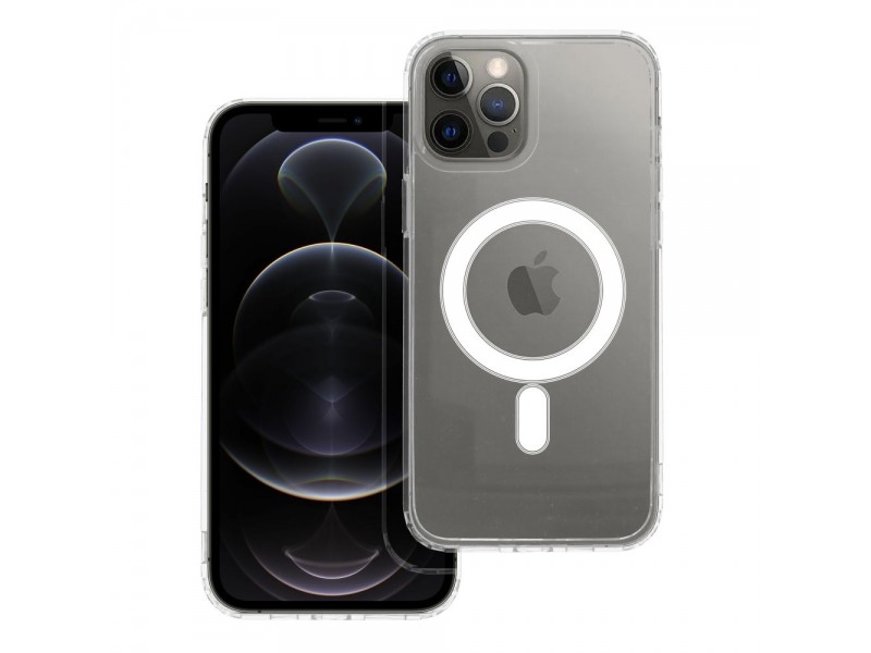 Cover Clear Mag per Iphone 12 Pro Max compatibile con MagSafe Trasparente