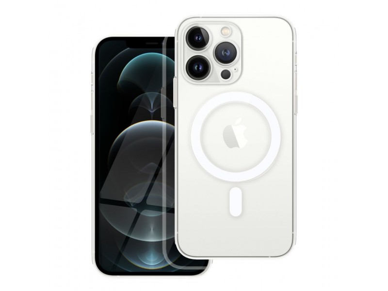 Cover Clear Mag per Iphone 12 Pro con protezione fotocamere compatibile con MagSafe Trasparente