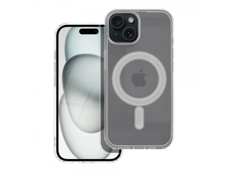 Cover Clear Mag per Iphone 15 Plus compatibile con MagSafe Trasparente