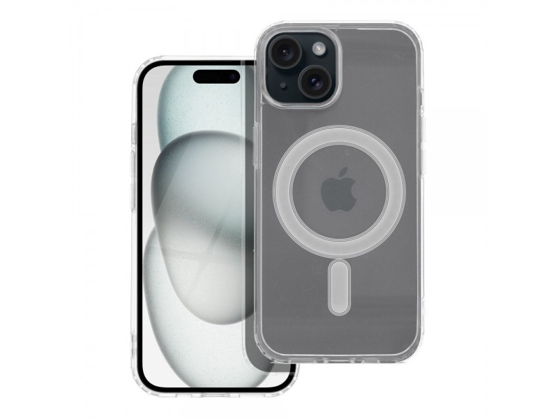 Cover Clear Mag per Iphone 15 compatibile con MagSafe Trasparente