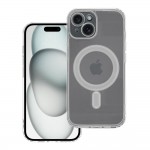 Cover Clear Mag per Iphone 15 Plus con protezione fotocamere compatibile con MagSafe Trasparente