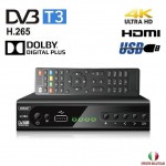 Decoder Digitale Terrestre HD DVB-T3 Nero