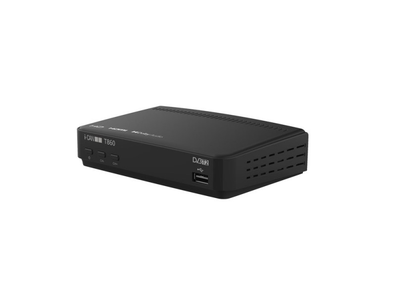 Decoder Digitale Terrestre I-CAN T860 Nero