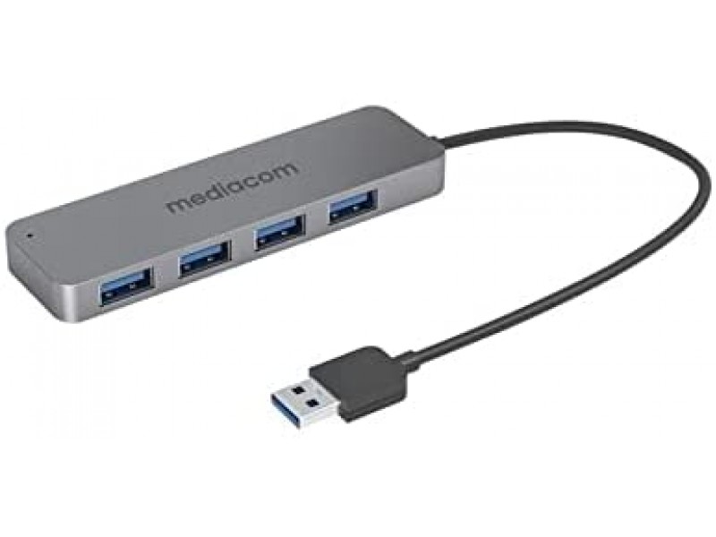 HUB USB 3.0 Mediacom MD-U102 4 Porte Alimentato