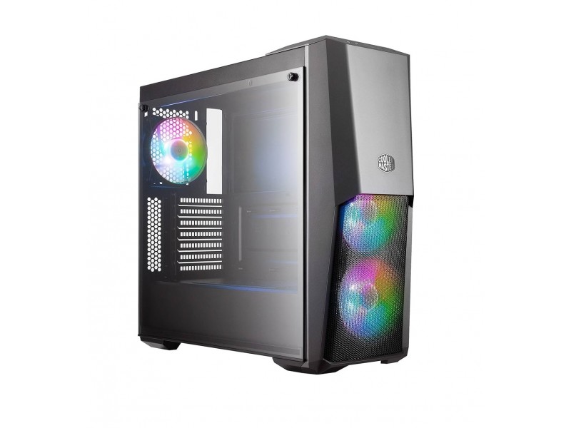 Case - Tower - ATX - Cooler Master MasterBox MB500 ARGB - pannello laterale finestrato (vetro temperato) - senza alimentazione (ATX) - nero - USB/Audio
