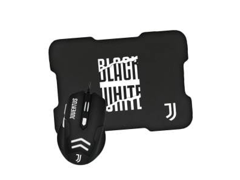 Mouse Techmade Kit Mouse USB + Tappetino Gaming  Juventus