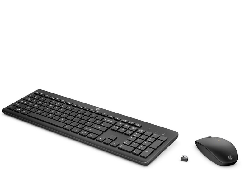 Tastiera e Mouse Wireless HP230 Nero