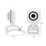 Webcam Con Gancio e Microfono TR-24404 Bianco