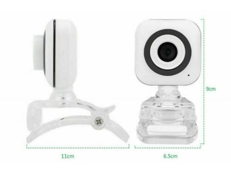 Webcam Con Gancio e Microfono TR-24404 Bianco